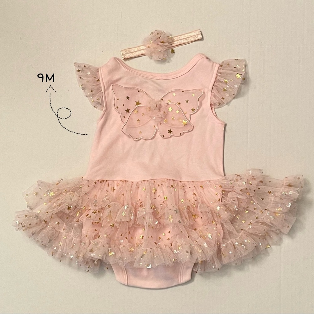 BABY ESSENTIALS Baby Girls Ballerina Tutu Dress